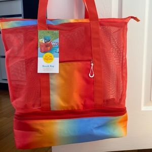 NEW Sun Squad Beach Bag With Detachable Cooler